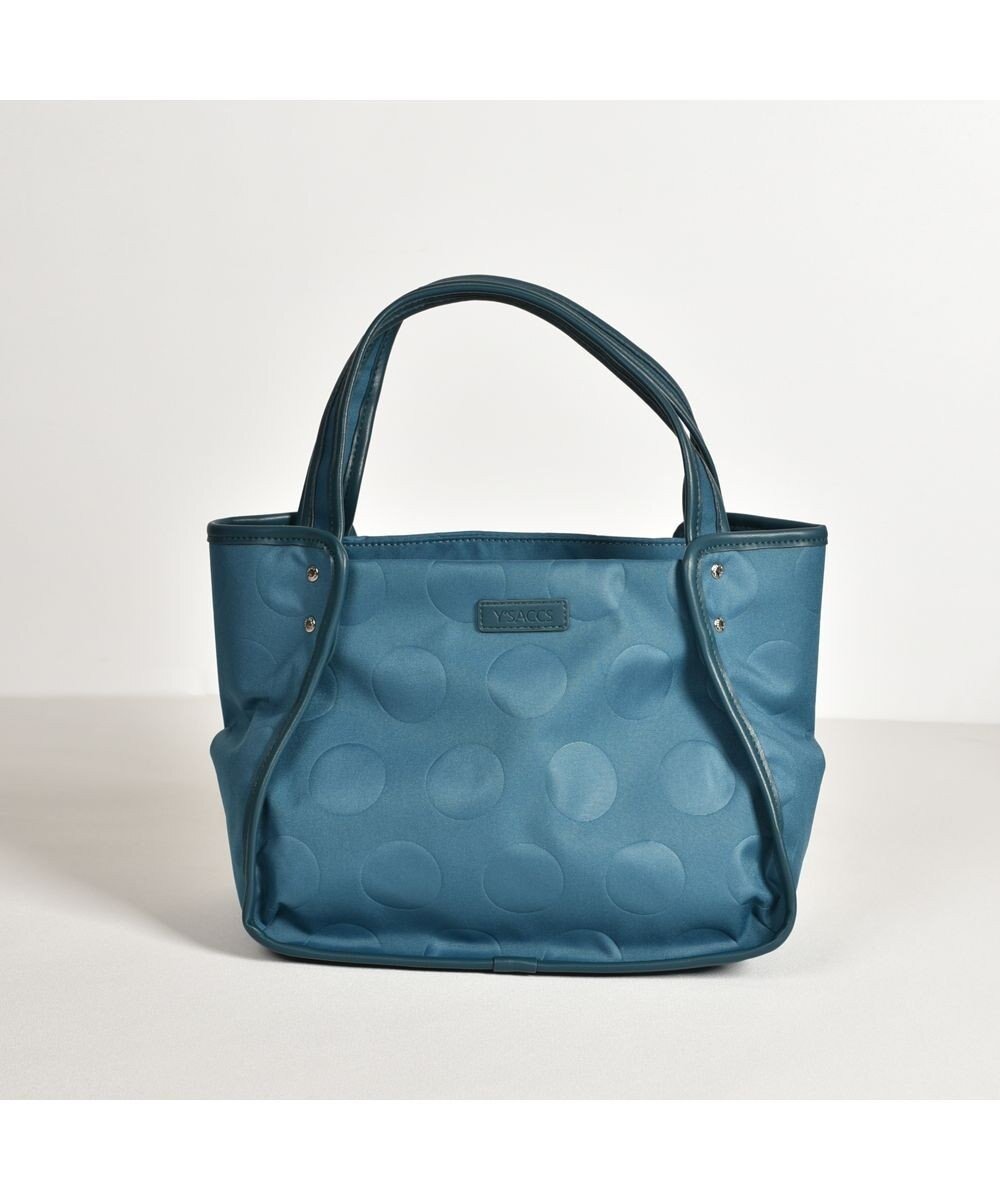 【イザック/Y'SACCS】のヒートエンボス ポルカドットトート Sサイズ インテリア・キッズ・メンズ・レディースファッション・服の通販 founy(ファニー) ファッション Fashion レディースファッション Fashion for Women バッグ Bags ドット Polka Dot, Dot Pattern フォルム Silhouette, Form ポケット Pocket, Pocket Detail 定番 Standard, Basic Item 軽量 Lightweight, Ultra Light ブルー|ID: prp329100004807629 ipo3291000000034887605