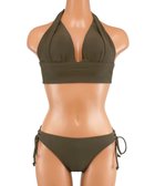 【三愛水着楽園/San-ai Resort】のナチュラルだけどしっかり盛れる【ナチュラルアップブラ】 ノンワイヤービキニ カーキ|ID: prp329100004807637 ipo3291000000034887652