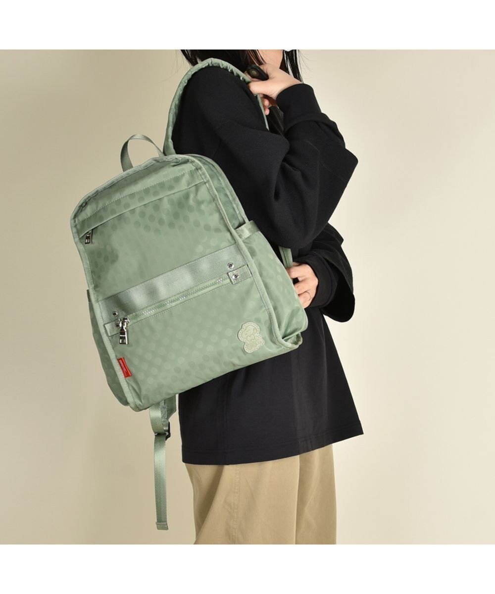 【イザック/Y'SACCS】の【PEANUTSコラボ】SNOOPY(スヌーピー) Polka Dots デイパック インテリア・キッズ・メンズ・レディースファッション・服の通販 founy(ファニー) ファッション Fashion レディースファッション Fashion for Women バッグ Bags コラボ Collaboration, Collab ジャカード/ジャガード Jacquard, Woven Pattern デイパック Daypack, Casual Backpack ドット Polka Dot, Dot Pattern パッチ Patch, Appliqué ポケット Pocket, Pocket Detail リュック Backpack, Rucksack ビジネス 仕事 通勤 Business / Work / Commuting ライトグリーン|ID: prp329100004807645 ipo3291000000034887694