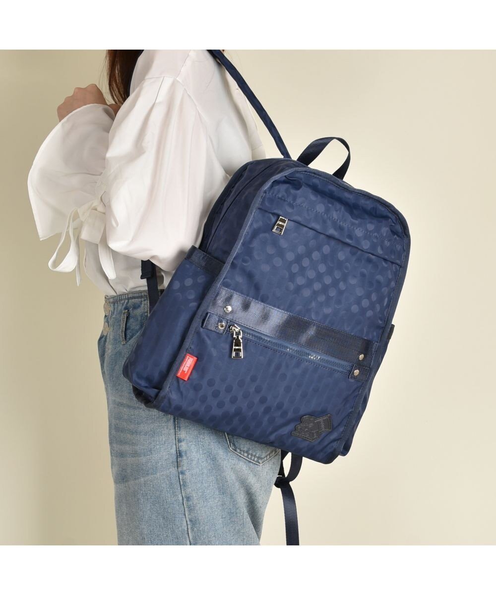 【イザック/Y'SACCS】の【PEANUTSコラボ】SNOOPY(スヌーピー) Polka Dots デイパック インテリア・キッズ・メンズ・レディースファッション・服の通販 founy(ファニー) ファッション Fashion レディースファッション Fashion for Women バッグ Bags コラボ Collaboration, Collab ジャカード/ジャガード Jacquard, Woven Pattern デイパック Daypack, Casual Backpack ドット Polka Dot, Dot Pattern パッチ Patch, Appliqué ポケット Pocket, Pocket Detail リュック Backpack, Rucksack ビジネス 仕事 通勤 Business / Work / Commuting ネイビー|ID: prp329100004807645 ipo3291000000034887702