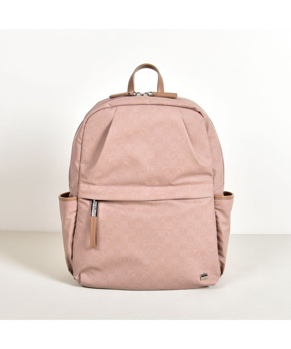【ラ バガジェリー/LA BAGAGERIE】のモノグラムデイリーバックパック インテリア・キッズ・メンズ・レディースファッション・服の通販 founy(ファニー) 　ファッション　Fashion　レディースファッション　Fashion for Women　バッグ　Bags　おすすめ　Recommended / Our Picks　トラベル　Travel, Travel Gear　プリント　Print, Printed Pattern　ポケット　Pocket, Pocket Detail　リュック　Backpack, Rucksack　ビジネス 仕事 通勤　Business / Work / Commuting　ピンク|ID: prp329100004807652 ipo3291000000034887764