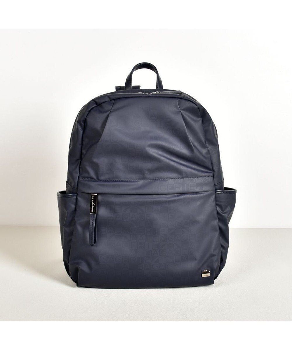 【ラ バガジェリー/LA BAGAGERIE】のモノグラムデイリーバックパック インテリア・キッズ・メンズ・レディースファッション・服の通販 founy(ファニー) 　ファッション　Fashion　レディースファッション　Fashion for Women　バッグ　Bags　おすすめ　Recommended / Our Picks　トラベル　Travel, Travel Gear　プリント　Print, Printed Pattern　ポケット　Pocket, Pocket Detail　リュック　Backpack, Rucksack　ビジネス 仕事 通勤　Business / Work / Commuting　ネイビー|ID: prp329100004807652 ipo3291000000034887766