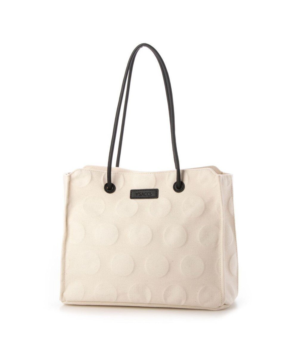 【イザック/Y'SACCS】のヒートエンボス ポルカドットキャンバストートSサイズ 人気、トレンドファッション・服の通販 founy(ファニー) ファッション Fashion レディースファッション Fashion for Women バッグ Bags キャンバス Canvas, Canvas Fabric スクエア Square, Square Shape ドット Polka Dot, Dot Pattern ポケット Pocket, Pocket Detail 人気 Popular, Best Seller other-1|ID: prp329100004807653 ipo3291000000034887770