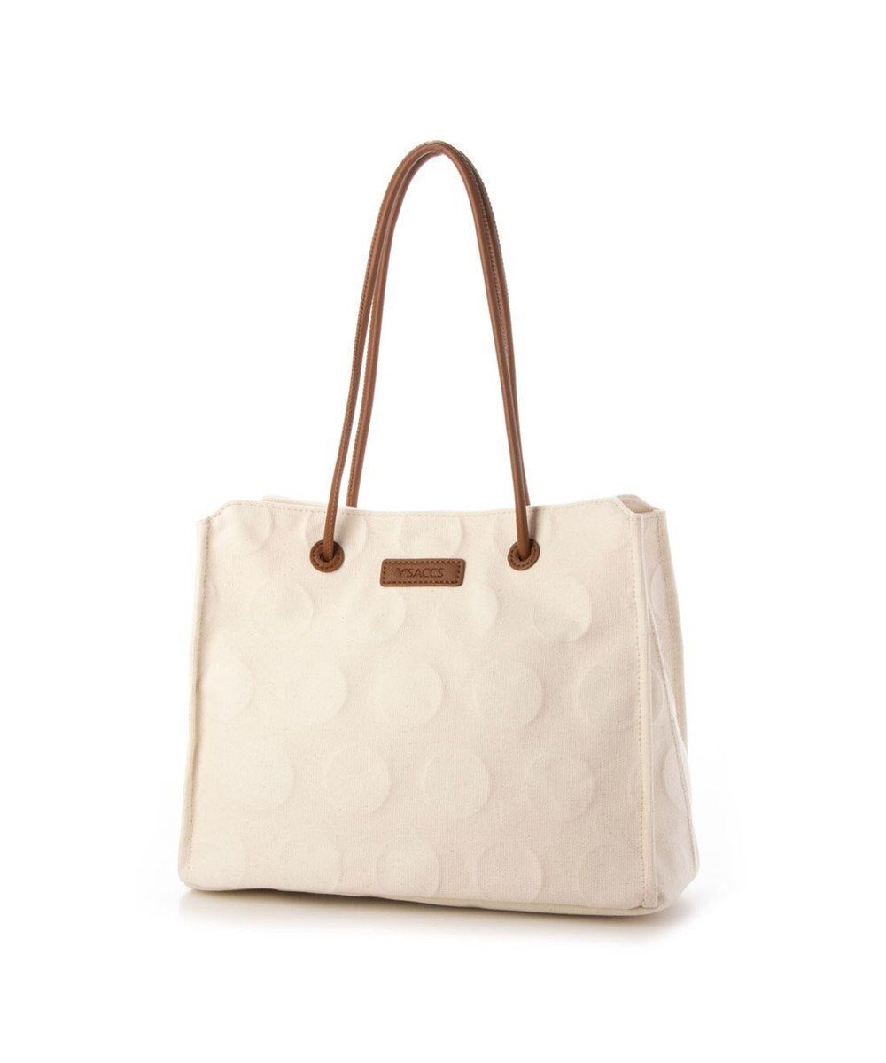 【イザック/Y'SACCS】のヒートエンボス ポルカドットキャンバストートSサイズ インテリア・キッズ・メンズ・レディースファッション・服の通販 founy(ファニー) ファッション Fashion レディースファッション Fashion for Women バッグ Bags キャンバス Canvas, Canvas Fabric スクエア Square, Square Shape ドット Polka Dot, Dot Pattern ポケット Pocket, Pocket Detail 人気 Popular, Best Seller キャメル|ID: prp329100004807653 ipo3291000000034887772