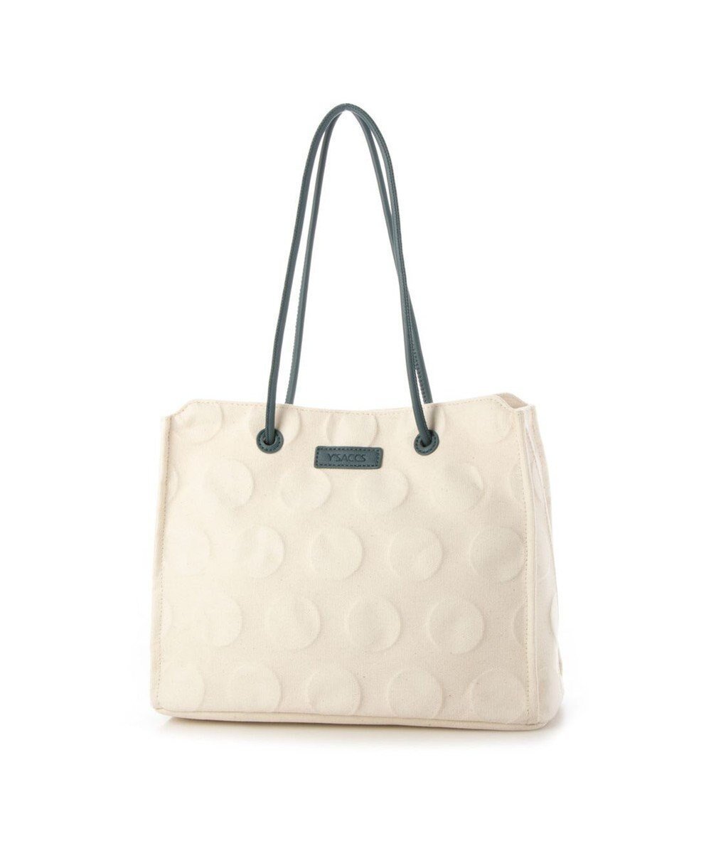 【イザック/Y'SACCS】のヒートエンボス ポルカドットキャンバストートSサイズ インテリア・キッズ・メンズ・レディースファッション・服の通販 founy(ファニー) ファッション Fashion レディースファッション Fashion for Women バッグ Bags キャンバス Canvas, Canvas Fabric スクエア Square, Square Shape ドット Polka Dot, Dot Pattern ポケット Pocket, Pocket Detail 人気 Popular, Best Seller ブルー|ID: prp329100004807653 ipo3291000000034887774