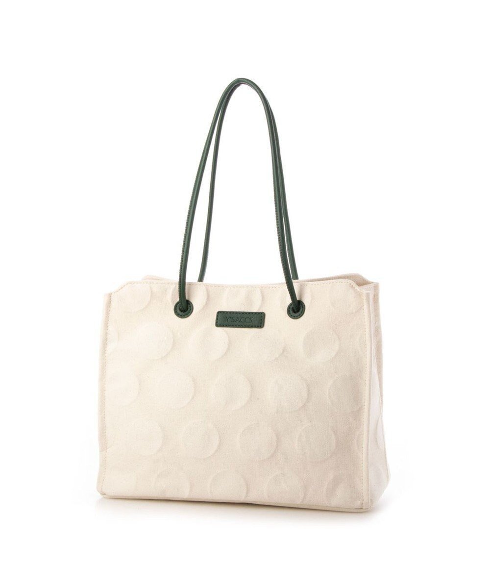 【イザック/Y'SACCS】のヒートエンボス ポルカドットキャンバストートSサイズ インテリア・キッズ・メンズ・レディースファッション・服の通販 founy(ファニー) ファッション Fashion レディースファッション Fashion for Women バッグ Bags キャンバス Canvas, Canvas Fabric スクエア Square, Square Shape ドット Polka Dot, Dot Pattern ポケット Pocket, Pocket Detail 人気 Popular, Best Seller グリーン|ID: prp329100004807653 ipo3291000000034887775