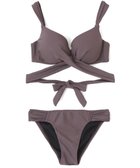 【三愛水着楽園/San-ai Resort】の【San-ai Resort(サンアイリゾート)】ダブルアップクロスビキニ 人気、トレンドファッション・服の通販 founy(ファニー) ファッション Fashion レディースファッション Fashion for Women 水着 Swimwear レディース水着・ビーチウェア Swimwear & Beachwear 夏 Summer 定番 Standard, Basic Item S/S・春夏 SS, Spring/Summer, Warm Season 水着 Swimsuit, Swimwear 無地 Plain, Solid Color A/W・秋冬 Autumn/Winter thumbnail ブラウン|ID: prp329100004807669 ipo3291000000034887898