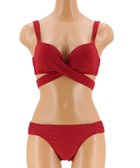 【三愛水着楽園/San-ai Resort】の【San-ai Resort(サンアイリゾート)】ダブルアップクロスビキニ 人気、トレンドファッション・服の通販 founy(ファニー) ファッション Fashion レディースファッション Fashion for Women 水着 Swimwear レディース水着・ビーチウェア Swimwear & Beachwear 夏 Summer 定番 Standard, Basic Item S/S・春夏 SS, Spring/Summer, Warm Season 水着 Swimsuit, Swimwear 無地 Plain, Solid Color A/W・秋冬 Autumn/Winter thumbnail ボルドー|ID: prp329100004807669 ipo3291000000034887900