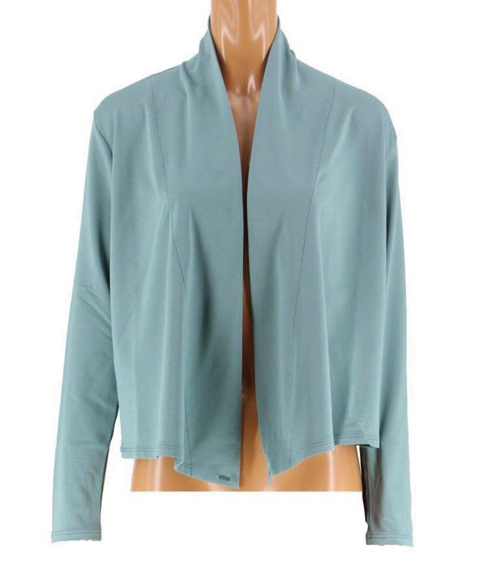 【三愛水着楽園/San-ai Resort】の【SALE】【Coral veil】【UPF50+】裏起毛ベア天 温かトラベル羽織 ショート丈 F インテリア・キッズ・メンズ・レディースファッション・服の通販 founy(ファニー) 　ファッション　Fashion　レディースファッション　Fashion for Women　水着　Swimwear　レディース水着・ビーチウェア　Swimwear & Beachwear　ショート　Short, Short Length　ストレッチ　Stretch, Stretchy Fabric　デコルテ　Décolleté, Neckline　トラベル　Travel, Travel Gear　ビーチ　Beach, Seaside　リラックス　Relax, Relaxed Fit　夏　Summer　S/S・春夏　SS, Spring/Summer, Warm Season　水着　Swimsuit, Swimwear　A/W・秋冬　Autumn/Winter　羽織　Haori, Light Jacket　グリーン|ID: prp329100004807673 ipo3291000000034887929