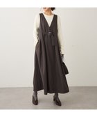 【クラフトスタンダードブティック/CRAFT STANDARD BOUTIQUE】のVネックウェストタックジャンパースカート 人気、トレンドファッション・服の通販 founy(ファニー) ファッション Fashion レディースファッション Fashion for Women スカート Skirts ポケット Pocket, Pocket Detail エレガント 上品 Elegant A/W・秋冬 Autumn/Winter ビジネス 仕事 通勤 Business / Work / Commuting thumbnail Dark Gray|ID: prp329100004807679 ipo3291000000034887993