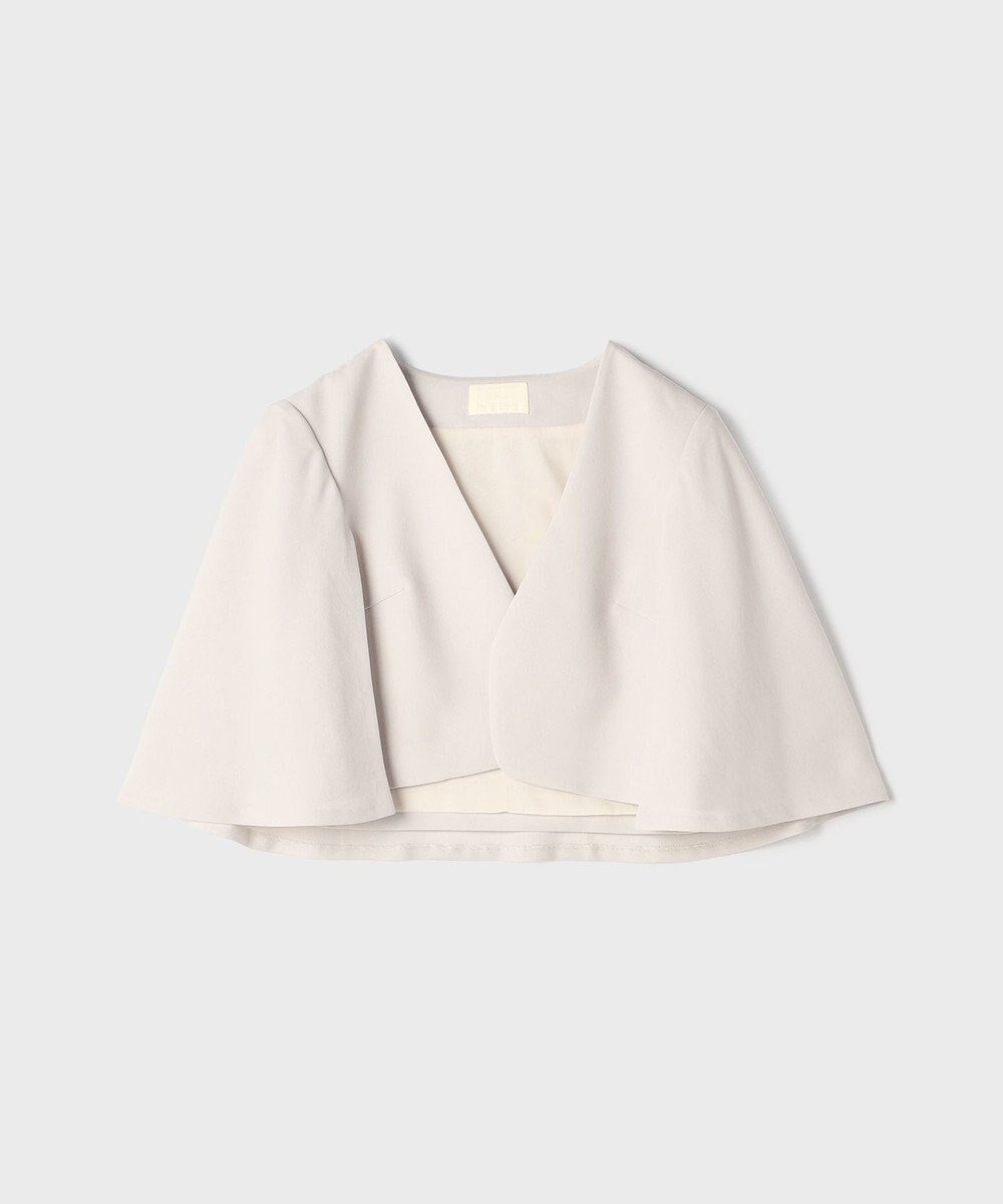 【グレース コンチネンタル/GRACE CONTINENTAL】のケープボレロ 人気、トレンドファッション・服の通販 founy(ファニー) 　ファッション　Fashion　レディースファッション　Fashion for Women　アウター　Coat / Outerwear Collection　ボレロ・ショート丈ジャケット / ドレス羽織りに　Boleros & Short Jackets　サテン　Satin, Glossy Fabric　ジョーゼット　Georgette, Semi-Sheer Fabric　スリット　Slit, Slit Detail　ボレロ　Bolero, Short Cardigan　夏　Summer　S/S・春夏　SS, Spring/Summer, Warm Season　A/W・秋冬　Autumn/Winter　 other-1|ID: prp329100004807682 ipo3291000000034888012