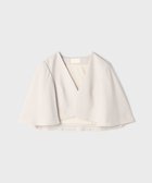 【グレース コンチネンタル/GRACE CONTINENTAL】のケープボレロ 人気、トレンドファッション・服の通販 founy(ファニー) ファッション Fashion レディースファッション Fashion for Women アウター Coat / Outerwear Collection ボレロ・ショート丈ジャケット / ドレス羽織りに Boleros & Short Jackets サテン Satin, Glossy Fabric ジョーゼット Georgette, Semi-Sheer Fabric スリット Slit, Slit Detail ボレロ Bolero, Short Cardigan 夏 Summer S/S・春夏 SS, Spring/Summer, Warm Season A/W・秋冬 Autumn/Winter thumbnail ベージュ|ID: prp329100004807682 ipo3291000000034888013