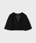【グレース コンチネンタル/GRACE CONTINENTAL】のケープボレロ 人気、トレンドファッション・服の通販 founy(ファニー) ファッション Fashion レディースファッション Fashion for Women アウター Coat / Outerwear Collection ボレロ・ショート丈ジャケット / ドレス羽織りに Boleros & Short Jackets サテン Satin, Glossy Fabric ジョーゼット Georgette, Semi-Sheer Fabric スリット Slit, Slit Detail ボレロ Bolero, Short Cardigan 夏 Summer S/S・春夏 SS, Spring/Summer, Warm Season A/W・秋冬 Autumn/Winter thumbnail ブラック|ID: prp329100004807682 ipo3291000000034888014