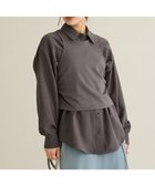 【クラフトスタンダードブティック/CRAFT STANDARD BOUTIQUE】の2点セット/レイヤードタンクトップシャツ 人気、トレンドファッション・服の通販 founy(ファニー) ファッション Fashion レディースファッション Fashion for Women トップス・カットソー Cut & Sew Tops シャツ・ブラウス・オフィスカジュアル Elegant Blouses & Button-Ups アクセサリー Fashion Accessories ショート Short, Short Length スラックス Slacks, Dress Pants タンク Tank Top, Sleeveless Top デニム Denim, Jeans Material ポケット Pocket, Pocket Detail ロング Long, Long-Length A/W・秋冬 Autumn/Winter エレガント 上品 Elegant thumbnail Charcoal Gray|ID: prp329100004807687 ipo3291000000034888032