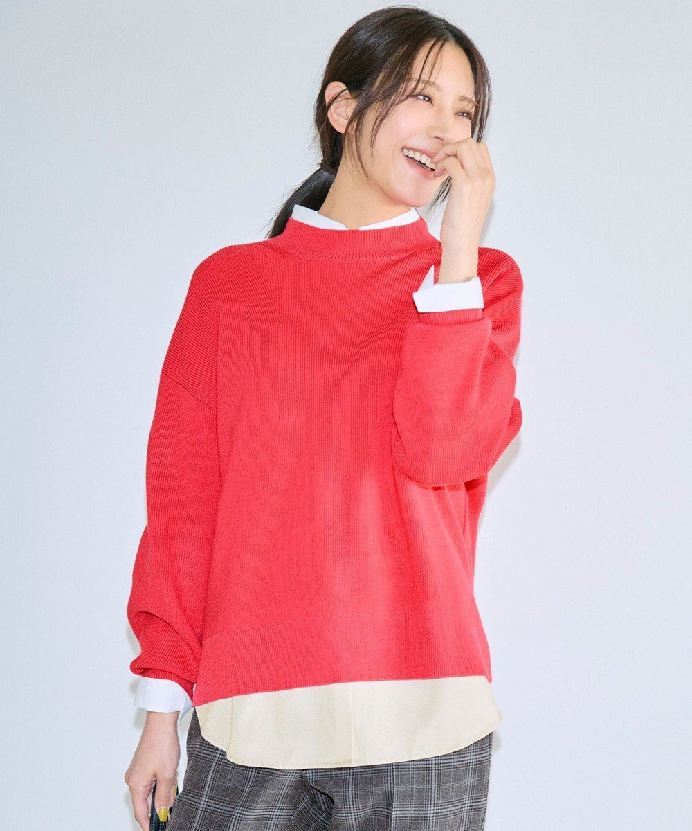 【エニィ スィス/any SiS】のラインポイント ニット インテリア・キッズ・メンズ・レディースファッション・服の通販 founy(ファニー) ファッション Fashion レディースファッション Fashion for Women トップス・カットソー Cut & Sew Tops ニット Knit Tops & Sweaters アクリル Acrylic Material ウォッシャブル Machine Washable 春 Spring 畦 Ribbed Knit ストレッチ Stretch, Stretchy Fabric スリット Slit, Slit Detail スリーブ Sleeve, Long Sleeve / Short Sleeve セーター Sweater, Knitwear S/S・春夏 SS, Spring/Summer, Warm Season おすすめ Recommended / Our Picks 夏 Summer 新作・新入荷 New Arrivals / New In コーラル|ID: prp329100004807692 ipo3291000000034888052