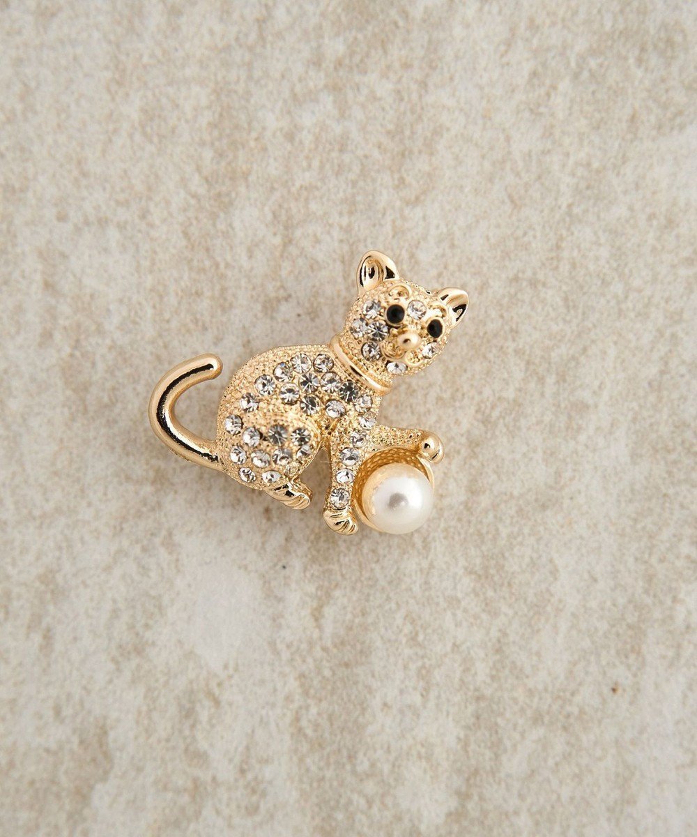 【イェッカ ヴェッカ/YECCA VECCA】のキャットパールブローチ インテリア・キッズ・メンズ・レディースファッション・服の通販 founy(ファニー) ファッション Fashion レディースファッション Fashion for Women おすすめ Recommended / Our Picks アクセサリー Fashion Accessories シンプル Simple, Minimal ジュエリー Jewelry, Accessories チャーム Charm, Pendant パール Pearl, Pearl Accent ブローチ Brooch, Pin Brooch モチーフ Motif, Design Theme エレガント 上品 Elegant 猫 Cat, Kitty Gold|ID: prp329100004807710 ipo3291000000034888332