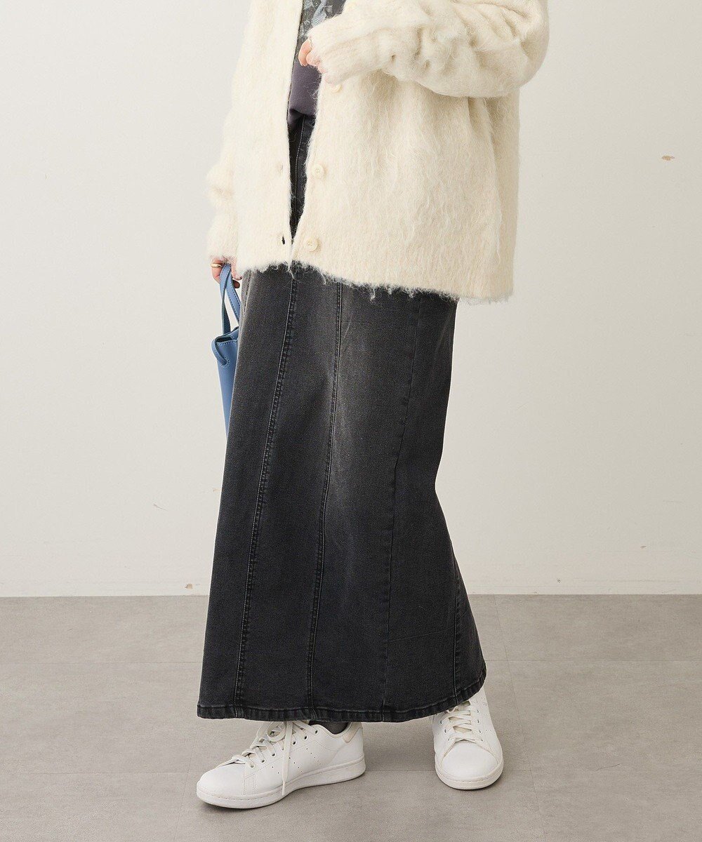 【クラフトスタンダードブティック/CRAFT STANDARD BOUTIQUE】の裏起毛デニムスカート 人気、トレンドファッション・服の通販 founy(ファニー) 　ファッション　Fashion　レディースファッション　Fashion for Women　スカート　Skirts　デニムスカート・カジュアルスカート　Denim Skirts　インディゴ　Indigo Denim　切替　Switching, Contrast Panel　ストレッチ　Stretch, Stretchy Fabric　スニーカー　Sneakers, Trainers　スリット　Slit, Slit Detail　デニム　Denim, Jeans Material　フィット　Fit, Slim Fit　ポケット　Pocket, Pocket Detail　ロング　Long, Long-Length　冬　Winter / This Winter　A/W・秋冬　Autumn/Winter　 other-1|ID: prp329100004807721 ipo3291000000035547174