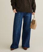 【クラフトスタンダードブティック/CRAFT STANDARD BOUTIQUE】の裏起毛デニムワイドストレートパンツ 人気、トレンドファッション・服の通販 founy(ファニー) ファッション Fashion レディースファッション Fashion for Women パンツ Pants & Trousers デニムパンツ・ジーンズ・美脚デニム Denim Jeans & Pants インディゴ Indigo Denim 洗える Machine Washable 切替 Switching, Contrast Panel ストレッチ Stretch, Stretchy Fabric ストレート Straight, Straight Cut スニーカー Sneakers, Trainers ダウン Down, Puffer デニム Denim, Jeans Material フィット Fit, Slim Fit ボトム Bottoms, Lower Wear ポケット Pocket, Pocket Detail ロング Long, Long-Length ワイド Wide, Wide Fit 冬 Winter / This Winter A/W・秋冬 Autumn/Winter エレガント 上品 Elegant ビジネス 仕事 通勤 Business / Work / Commuting thumbnail Indigo|ID: prp329100004807722 ipo3291000000034888371