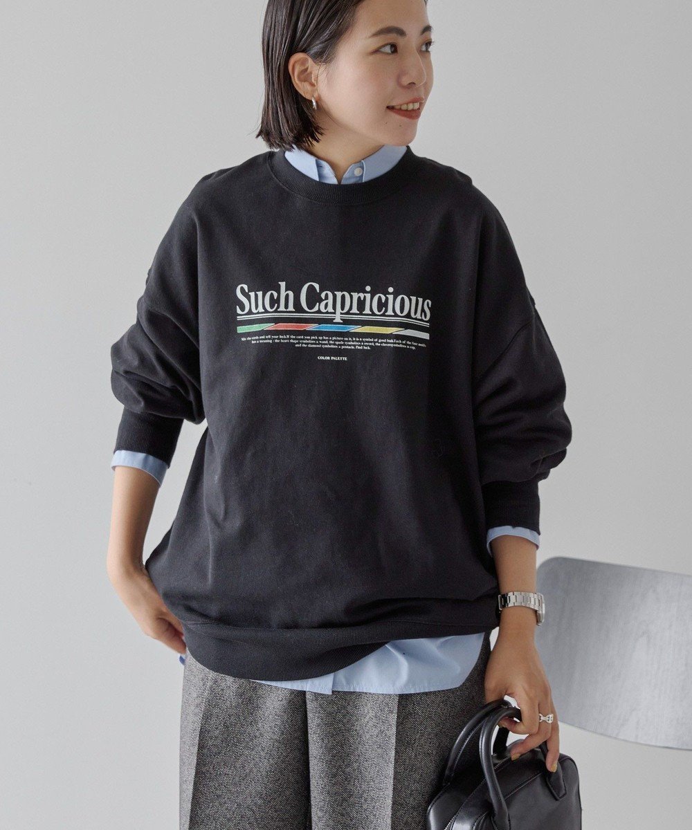 【アメリカンホリック/AMERICAN HOLIC】の90sカラーロゴ裏毛プルオーバー インテリア・キッズ・メンズ・レディースファッション・服の通販 founy(ファニー) 　ファッション　Fashion　レディースファッション　Fashion for Women　トップス・カットソー　Cut & Sew Tops　シャツ・ブラウス・オフィスカジュアル　Elegant Blouses & Button-Ups　ロングTシャツ・Tシャツ　Longline T-Shirts & Tees　カジュアルプルオーバー・ニットトップス　Pullovers & Knit Tops / Casual Pullovers　カットソー・ベーシックTシャツ　Cut-and-Sewn Tops / Stretch Tees & Basics　アメリカン　American Style　カットソー　Cut and Sewn Top　ジャケット　Jacket, Outerwear　スタイリッシュ　Stylish, Fashionable　デニム　Denim, Jeans Material　ベーシック　Basic, Essential　ポケット　Pocket, Pocket Detail　A/W・秋冬　Autumn/Winter　Black|ID: prp329100004807729 ipo3291000000034888395