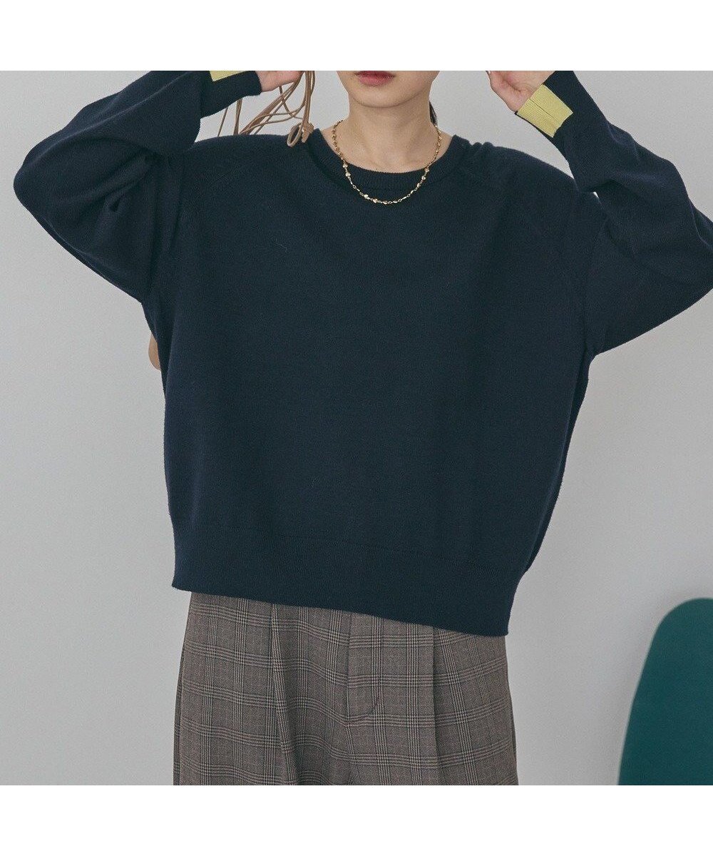 【アメリカンホリック/AMERICAN HOLIC】のバイパチラグランニットプルオーバー インテリア・キッズ・メンズ・レディースファッション・服の通販 founy(ファニー) ファッション Fashion レディースファッション Fashion for Women トップス・カットソー Cut & Sew Tops ニット Knit Tops & Sweaters カジュアルプルオーバー・ニットトップス Pullovers & Knit Tops / Casual Pullovers アメリカン American Style イエロー Yellow スタイリッシュ Stylish, Fashionable スラックス Slacks, Dress Pants スリーブ Sleeve, Long Sleeve / Short Sleeve セーター Sweater, Knitwear 人気 Popular, Best Seller ボトム Bottoms, Lower Wear ポケット Pocket, Pocket Detail A/W・秋冬 Autumn/Winter おすすめ Recommended / Our Picks Navy|ID: prp329100004807736 ipo3291000000034888423