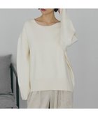 【アメリカンホリック/AMERICAN HOLIC】のバイパチ前振りニットプルオーバー Ivory|ID: prp329100004807738 ipo3291000000035608252