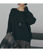 【アメリカンホリック/AMERICAN HOLIC】のバイパチ前振りニットプルオーバー Black|ID: prp329100004807738 ipo3291000000035608254