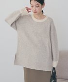 【アメリカンホリック/AMERICAN HOLIC】の起毛バイカラーニットプルオーバー 人気、トレンドファッション・服の通販 founy(ファニー) ファッション Fashion レディースファッション Fashion for Women トップス・カットソー Cut & Sew Tops ニット Knit Tops & Sweaters カジュアルプルオーバー・ニットトップス Pullovers & Knit Tops / Casual Pullovers アメリカン American Style シンプル Simple, Minimal スタイリッシュ Stylish, Fashionable スリット Slit, Slit Detail セーター Sweater, Knitwear フォルム Silhouette, Form ボトム Bottoms, Lower Wear ポケット Pocket, Pocket Detail リラックス Relax, Relaxed Fit A/W・秋冬 Autumn/Winter おすすめ Recommended / Our Picks thumbnail Beige|ID: prp329100004807741 ipo3291000000034888447