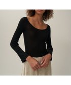 【エイトン/ATON】のCOMPACT RIB ロングスリーブTシャツ 人気、トレンドファッション・服の通販 founy(ファニー) ファッション Fashion レディースファッション Fashion for Women トップス・カットソー Cut & Sew Tops シャツ・ブラウス・オフィスカジュアル Elegant Blouses & Button-Ups ロングTシャツ・Tシャツ Longline T-Shirts & Tees カットソー・ベーシックTシャツ Cut-and-Sewn Tops / Stretch Tees & Basics カットソー Cut and Sewn Top シンプル Simple, Minimal スリーブ Sleeve, Long Sleeve / Short Sleeve タンク Tank Top, Sleeveless Top フィット Fit, Slim Fit ロング Long, Long-Length 夏 Summer 春 Spring S/S・春夏 SS, Spring/Summer, Warm Season thumbnail BLACK|ID: prp329100004807744 ipo3291000000034888459