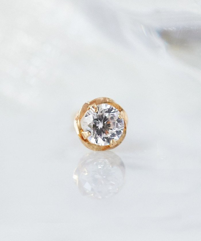 【フィービィー/phoebe】の【K10】ローズバットピアス(片耳)/BOXつき ゴールド インテリア・キッズ・メンズ・レディースファッション・服の通販 founy(ファニー) https://founy.com/ ファッション Fashion レディースファッション Fashion for Women アクセサリー Fashion Accessories 片耳 One-Ear, Single Earring シリコン Silicone, Silicone Material シンプル Simple, Minimal ジュエリー Jewelry, Accessories ジュエル Jewel, Gemstone ベーシック Basic, Essential ボックス Boxy, Box Shape |ID: prp329100004807745 ipo3291000000035630596