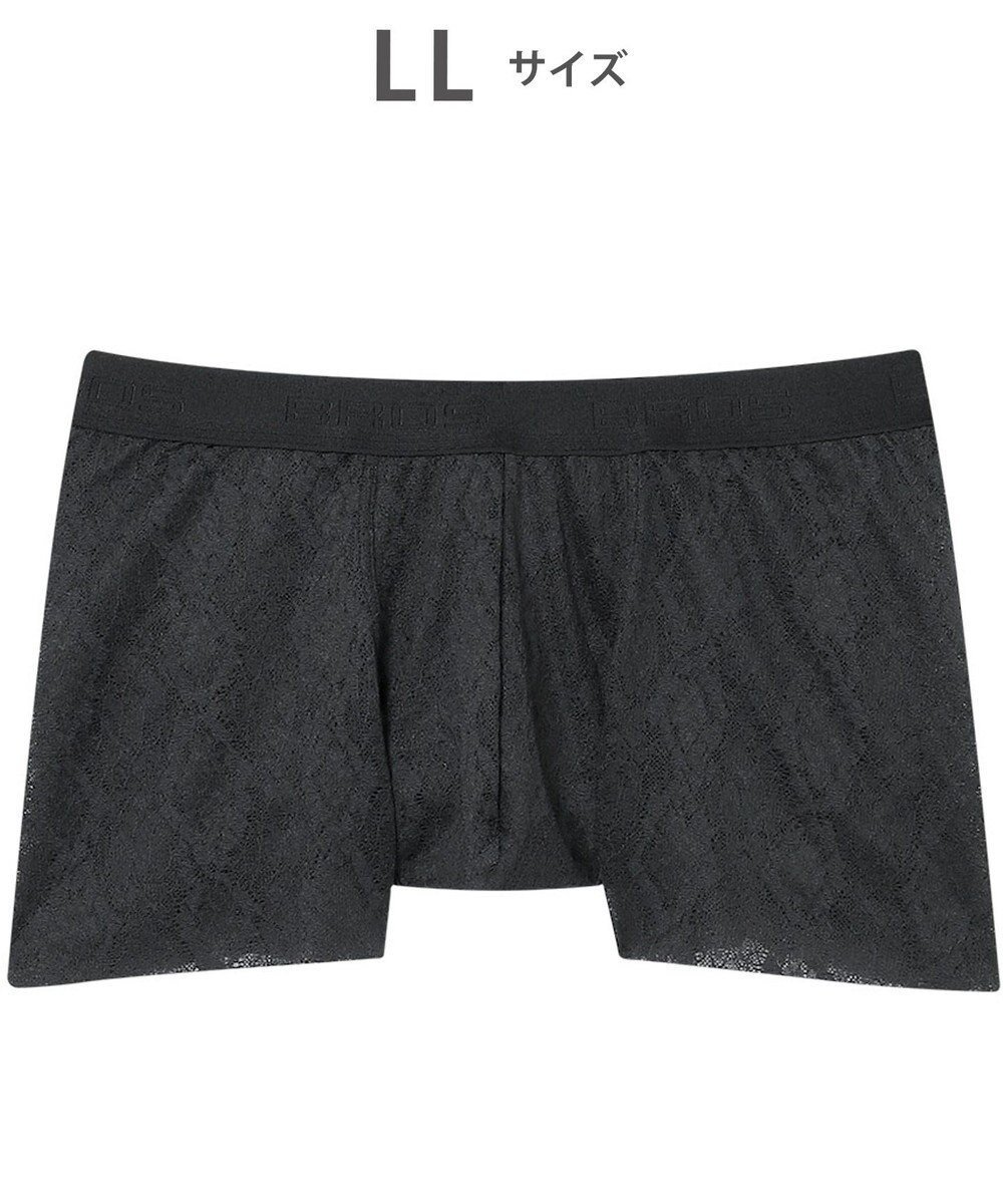 【ワコール/Wacoal / MEN】のボクサーパンツ【レースボクサー】フロント快適グラマラス 通気性 フリーなカッティング(裾部分) 前閉じ レース 下着 GT3341 /ブロス バイ ワコールメン インテリア・キッズ・メンズ・レディースファッション・服の通販 founy(ファニー) ファッション Fashion メンズファッション Fashion for Men ボトムス Bottoms アンダー Underwear Essentials カッティング Cutting Detail ストレッチ Stretch, Stretchy Fabric フロント Front, Front Design リーフ Leaf, Botanical Leaf レース Lace, Lace Fabric ブラック|ID: prp329100004807759 ipo3291000000034888517