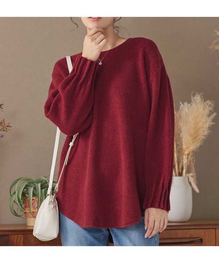 【ティアクラッセ/Tiaclasse】の袖タックニットプルオーバー インテリア・キッズ・メンズ・レディースファッション・服の通販 founy(ファニー) https://founy.com/ ファッション Fashion レディースファッション Fashion for Women トップス・カットソー Cut & Sew Tops ニット Knit Tops & Sweaters カジュアルプルオーバー・ニットトップス Pullovers & Knit Tops / Casual Pullovers アクセサリー Fashion Accessories ウォッシャブル Machine Washable 洗える Machine Washable 秋 Autumn カーディガン Cardigan, Knitwear ショルダー Shoulder, Shoulder Strap シンプル Simple, Minimal スリット Slit, Slit Detail セーター Sweater, Knitwear チュニック Tunic, Long Top ドロップ Drop Shoulder, Dropped Style 長袖 Long Sleeve, Full Sleeve ポケット Pocket, Pocket Detail ラウンド Round, Round Neck ロング Long, Long-Length 冬 Winter / This Winter A/W・秋冬 Autumn/Winter 再入荷 Restock / Back in Stock おすすめ Recommended / Our Picks エレガント 上品 Elegant 新作・新入荷 New Arrivals / New In |ID: prp329100004807765 ipo3291000000034888548