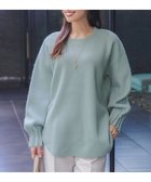 【ティアクラッセ/Tiaclasse】の袖タックニットプルオーバー ブルー|ID: prp329100004807765 ipo3291000000034888550