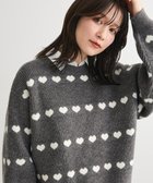 【グリーンパークス/Green Parks】の・swing by ハートジャカードクルーニット 人気、トレンドファッション・服の通販 founy(ファニー) ファッション Fashion レディースファッション Fashion for Women トップス・カットソー Cut & Sew Tops ニット Knit Tops & Sweaters おすすめ Recommended / Our Picks インナー Innerwear セーター Sweater, Knitwear フェミニン Feminine, Girly ポケット Pocket, Pocket Detail リラックス Relax, Relaxed Fit A/W・秋冬 Autumn/Winter thumbnail Charcoal Gray|ID: prp329100004807768 ipo3291000000034888566