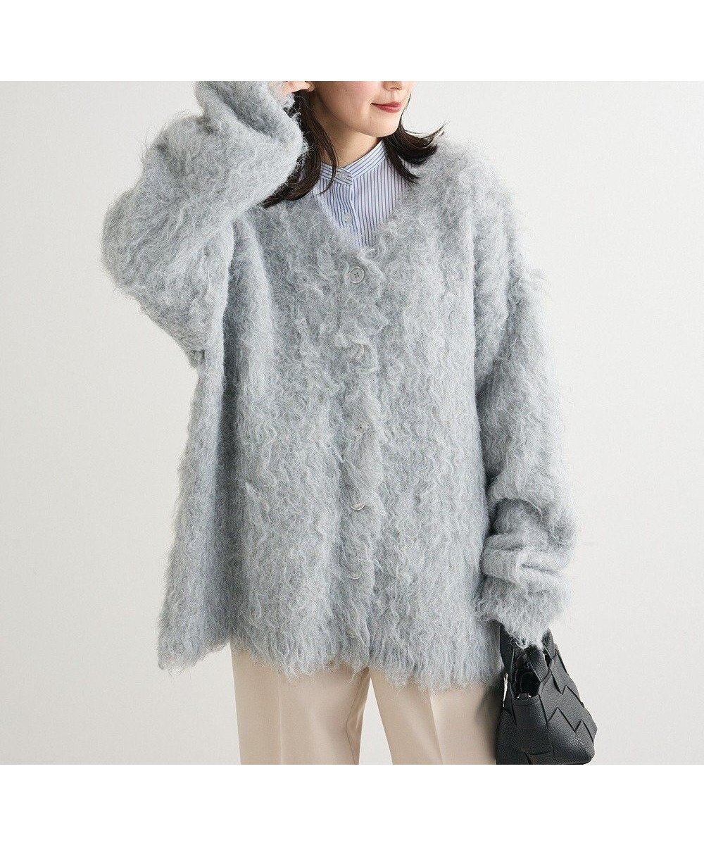 【グリーンパークス/Green Parks】の・swing by 2wayロング起毛カーディガ インテリア・キッズ・メンズ・レディースファッション・服の通販 founy(ファニー) ファッション Fashion レディースファッション Fashion for Women トップス・カットソー Cut & Sew Tops カーディガン・羽織り Layered Style Cardigans おすすめ Recommended / Our Picks インナー Innerwear カーディガン Cardigan, Knitwear デニム Denim, Jeans Material ボトム Bottoms, Lower Wear ポケット Pocket, Pocket Detail ロング Long, Long-Length A/W・秋冬 Autumn/Winter Light Gray|ID: prp329100004807772 ipo3291000000034888584