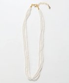 【フィービィー/phoebe】の3連ビーズパールネックレス ホワイト|ID: prp329100004807798 ipo3291000000035213560