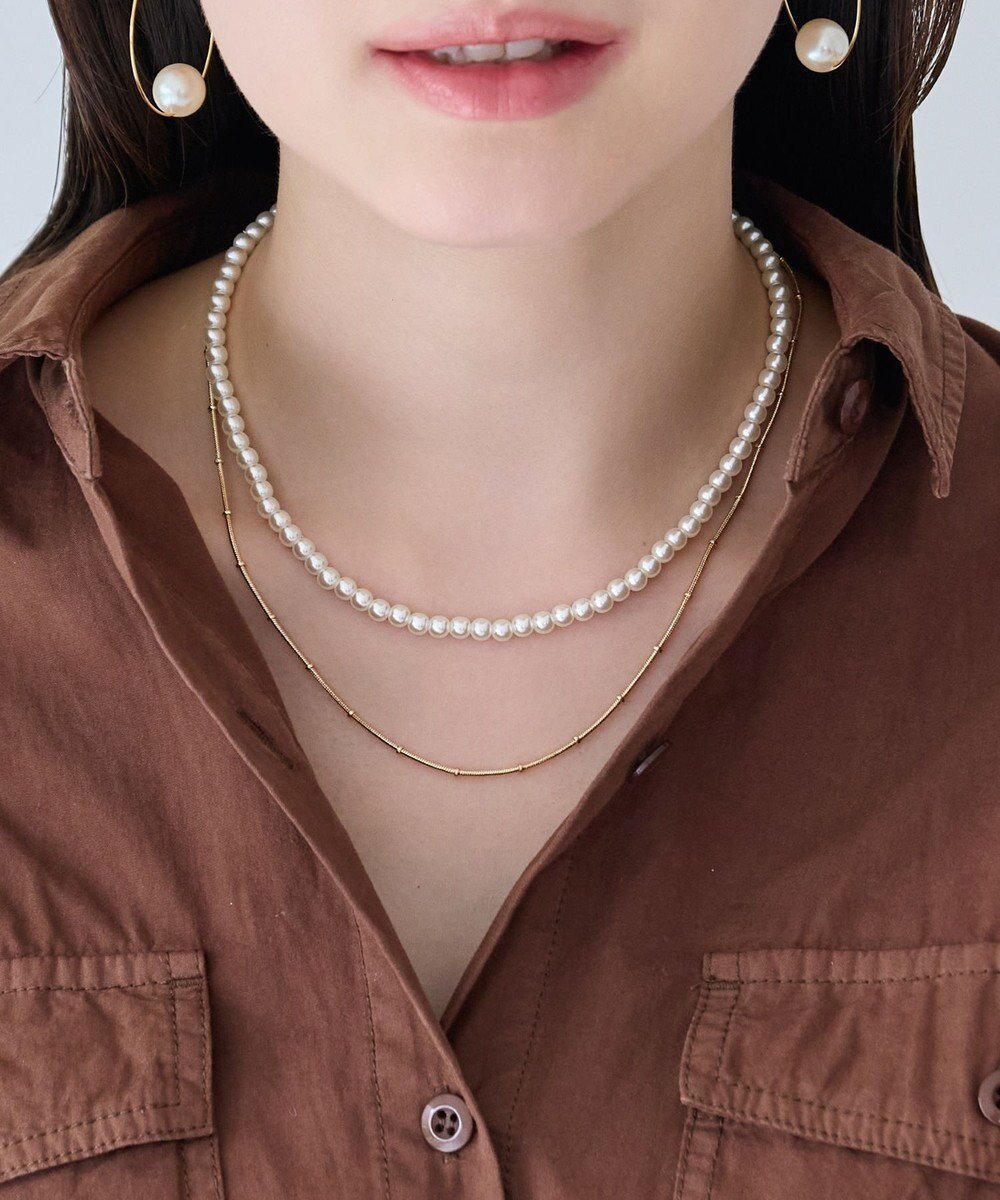 【フィービィー/phoebe】の2wayダブルラインパールチェーンネックレス 人気、トレンドファッション・服の通販 founy(ファニー) ファッション Fashion レディースファッション Fashion for Women ジュエリー Jewelry ネックレス Necklaces & Pendants アクセサリー Fashion Accessories エレガント 上品 Elegant シンプル Simple, Minimal チェーン Chain, Chain Strap ネックレス Necklace, Pendant Necklace パール Pearl, Pearl Accent other-1|ID: prp329100004807799 ipo3291000000035698613
