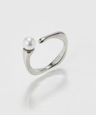 【フィービィー/phoebe】の〈金属アレルギー対応〉ラスターフレームパールカフリング シルバー/ステンレス/大ぶり/存在感◎/主役級/変形 シルバー|ID: prp329100004807809 ipo3291000000034888677