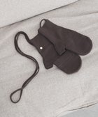 【アースミュージックアンドエコロジー/earth music&ecology】のチャーム付きニットミトン Charcoal Gray|ID: prp329100004807823 ipo3291000000035549085