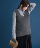 【グリーンパークス/Green Parks】の・Petit Fleur シャギーニットベスト Charcoal Gray|ID: prp329100004807827 ipo3291000000035549099