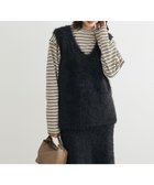 【グリーンパークス/Green Parks】の・Petit Fleur シャギーニットベスト Black|ID: prp329100004807827 ipo3291000000035549100