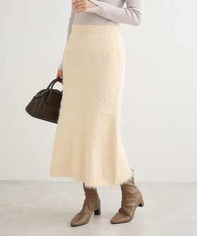 【グリーンパークス/Green Parks】の・Petit Fleur シャギーマーメイドスカート 人気、トレンドファッション・服の通販 founy(ファニー) ファッション Fashion レディースファッション Fashion for Women スカート Skirts おすすめ Recommended / Our Picks ストレッチ Stretch, Stretchy Fabric フェミニン Feminine, Girly フォルム Silhouette, Form フレア Flare, Flared ポケット Pocket, Pocket Detail マーメイド Mermaid, Fishtail Silhouette A/W・秋冬 Autumn/Winter |ID:prp329100004807828