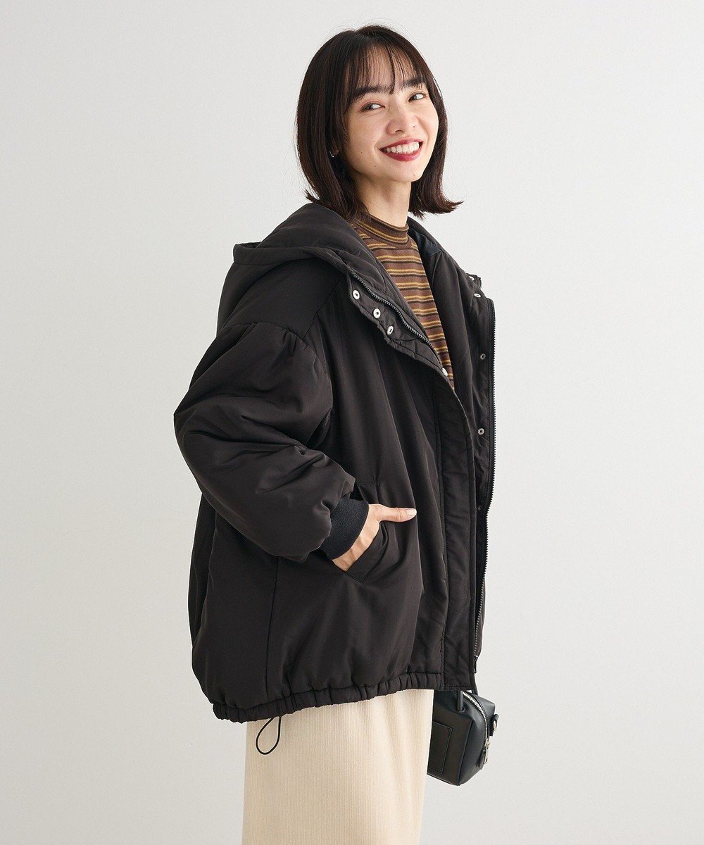 【グリーンパークス/Green Parks】の・swing by モンスターコート インテリア・キッズ・メンズ・レディースファッション・服の通販 founy(ファニー) 　ファッション　Fashion　レディースファッション　Fashion for Women　アウター　Coat / Outerwear Collection　コート・ロングコート・ピーコート　Long Coats, Peacoats & More　レディースジャケット・軽アウター　Jackets　ギャザー　Gathered, Ruffled　ジャケット　Jacket, Outerwear　フェミニン　Feminine, Girly　フォルム　Silhouette, Form　ポケット　Pocket, Pocket Detail　ミリタリー　Military, Army Style　A/W・秋冬　Autumn/Winter　軽量　Lightweight, Ultra Light　Black|ID: prp329100004807833 ipo3291000000035629858