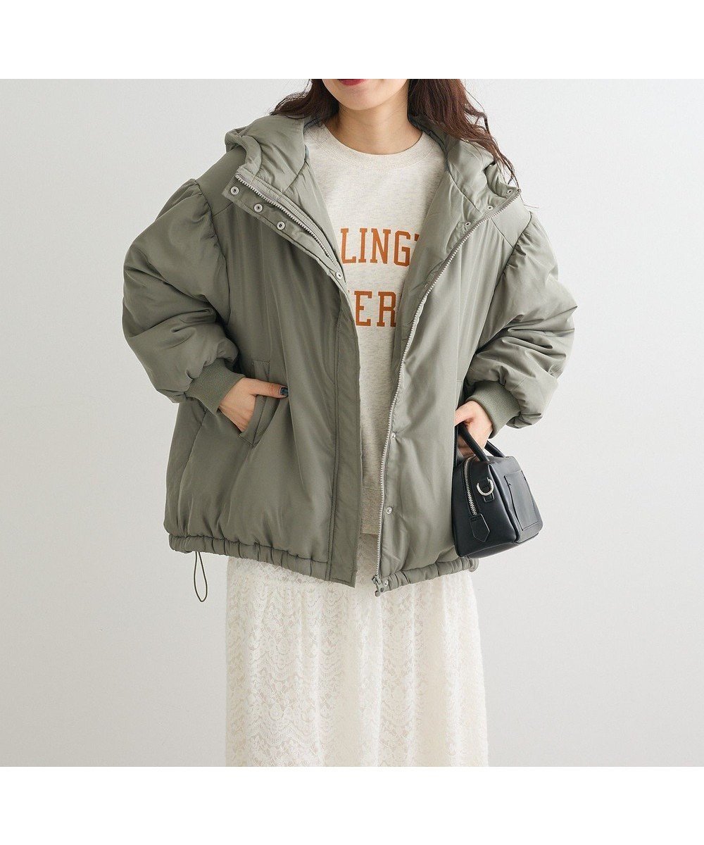 【グリーンパークス/Green Parks】の・swing by モンスターコート インテリア・キッズ・メンズ・レディースファッション・服の通販 founy(ファニー) 　ファッション　Fashion　レディースファッション　Fashion for Women　アウター　Coat / Outerwear Collection　コート・ロングコート・ピーコート　Long Coats, Peacoats & More　レディースジャケット・軽アウター　Jackets　ギャザー　Gathered, Ruffled　ジャケット　Jacket, Outerwear　フェミニン　Feminine, Girly　フォルム　Silhouette, Form　ポケット　Pocket, Pocket Detail　ミリタリー　Military, Army Style　A/W・秋冬　Autumn/Winter　軽量　Lightweight, Ultra Light　Khaki|ID: prp329100004807833 ipo3291000000035629862