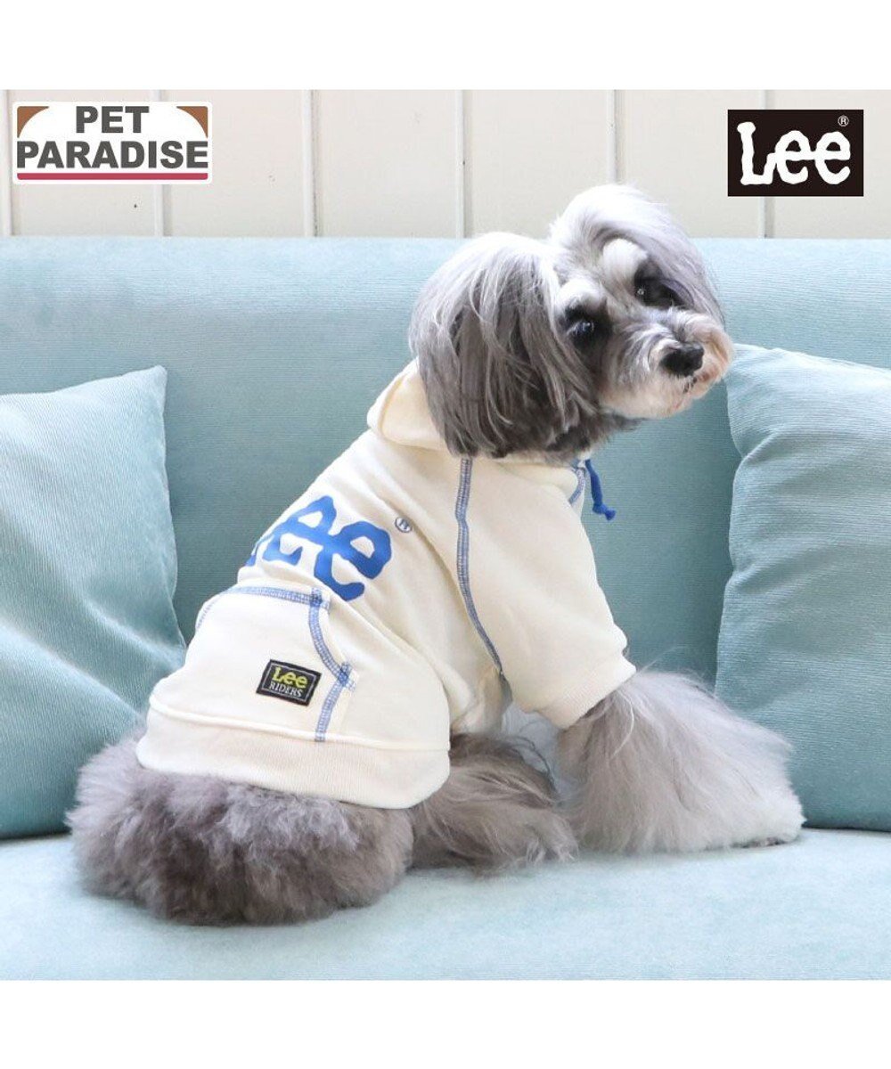 【ペットパラダイス/PET PARADISE / GOODS】のLee ステッチパーカー 《ホワイト》 小型犬 インテリア・キッズ・メンズ・レディースファッション・服の通販 founy(ファニー) 　パーカー　Hoodie, Parka　夏　Summer　春　Spring　S/S・春夏　SS, Spring/Summer, Warm Season　犬　Dog　ホーム・キャンプ・アウトドア・お取り寄せ　Home Living / Home & Lifestyle / Camping Gear / Outdoor Camping　ペットグッズ　Pet Supplies　ホワイト|ID: prp329100004808773 ipo3291000000034898104
