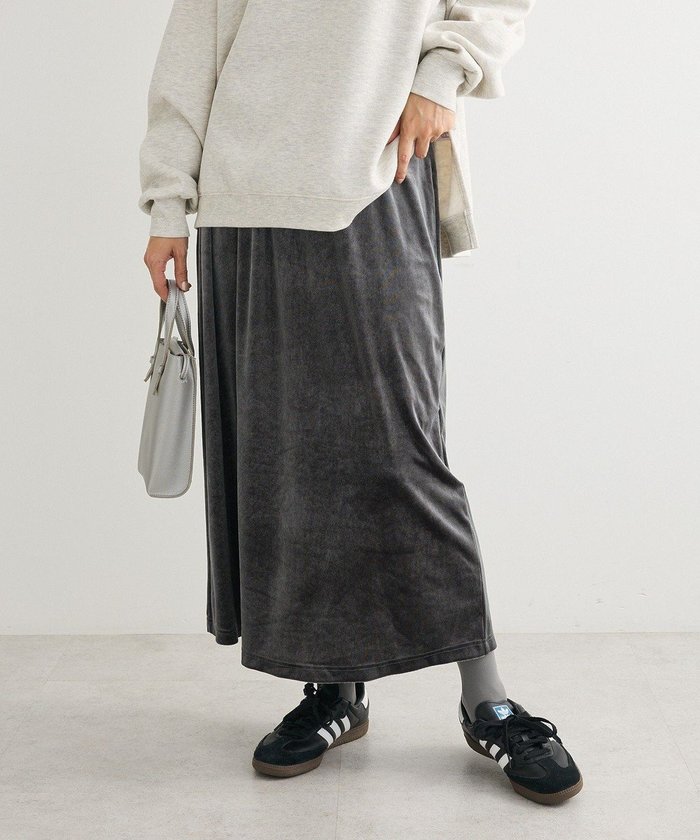 【グリーンパークス/Green Parks】のベロアナロースカート インテリア・キッズ・メンズ・レディースファッション・服の通販 founy(ファニー) https://founy.com/ ファッション Fashion レディースファッション Fashion for Women スカート Skirts ベロア Velour, Soft Velvet ポケット Pocket, Pocket Detail エレガント 上品 Elegant 冬 Winter / This Winter A/W・秋冬 Autumn/Winter |ID: prp329100004808797 ipo3291000000035629955