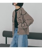 【アメリカンホリック/AMERICAN HOLIC】のコード刺繍ショートカーディガン Beige|ID: prp329100004808802 ipo3291000000035629968