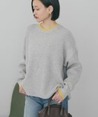 【アメリカンホリック/AMERICAN HOLIC】の【WEB限定】配色ラインニットプルオーバー Oatmeal|ID: prp329100004808803 ipo3291000000035626769