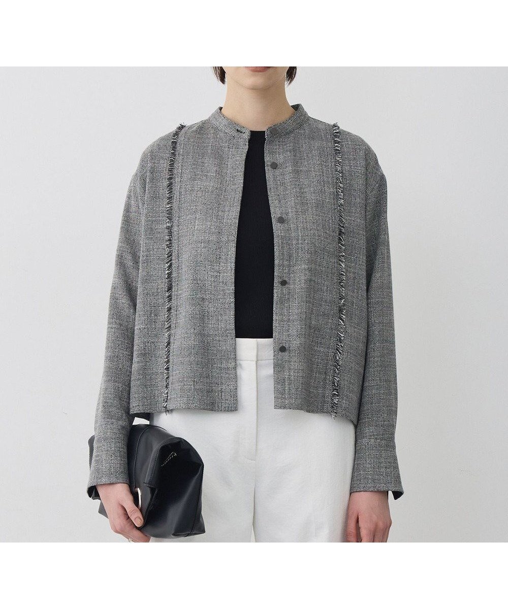 【アイシービー/iCB】の【先行予約】ライトスラブツイード シャツジャケット インテリア・キッズ・メンズ・レディースファッション・服の通販 founy(ファニー) 　ファッション　Fashion　レディースファッション　Fashion for Women　アウター　Coat / Outerwear Collection　レディースジャケット・軽アウター　Jackets　ジャケット　Jacket, Outerwear　セットアップ　Set-Up, Coordinated Outfit　ツイード　Twill, Twill Weave　デニム　Denim, Jeans Material　ミックス　Mix, Mixed Style　ワイド　Wide, Wide Fit　おすすめ　Recommended / Our Picks　ビジネス 仕事 通勤　Business / Work / Commuting　2026年　2026　ブラック×オフホワイトミックス|ID: prp329100004808811 ipo3291000000034898248