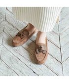 【リズ ラフィーネ/Riz raffinee】のRiz raffinee グログランリボンモカシン キャメルスエード|ID: prp329100004808812 ipo3291000000035630052