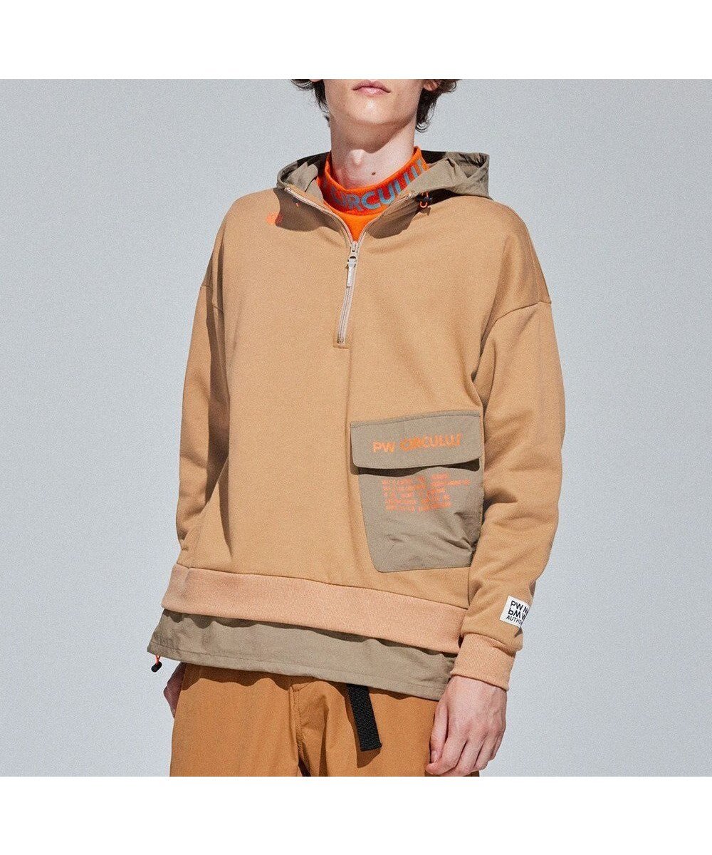【ピーダブリュサーキュラス/PW CIRCULUS / MEN】の【MEN】裏毛ジップアップフーディ インテリア・キッズ・メンズ・レディースファッション・服の通販 founy(ファニー) ファッション Fashion メンズファッション Fashion for Men トップス・カットソー Cut & Sew Tops シンプル Simple, Minimal スウェット / スエット Sweatshirt, Sweatwear ブルゾン Blouson, Bomber Jacket A/W・秋冬 Autumn/Winter ベージュ系|ID: prp329100004810030 ipo3291000000034911092